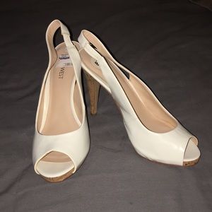 White high heels
